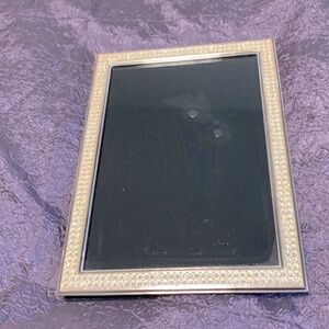 Vintage Rhinestone and Silver Metal 5x7 Picture Frame